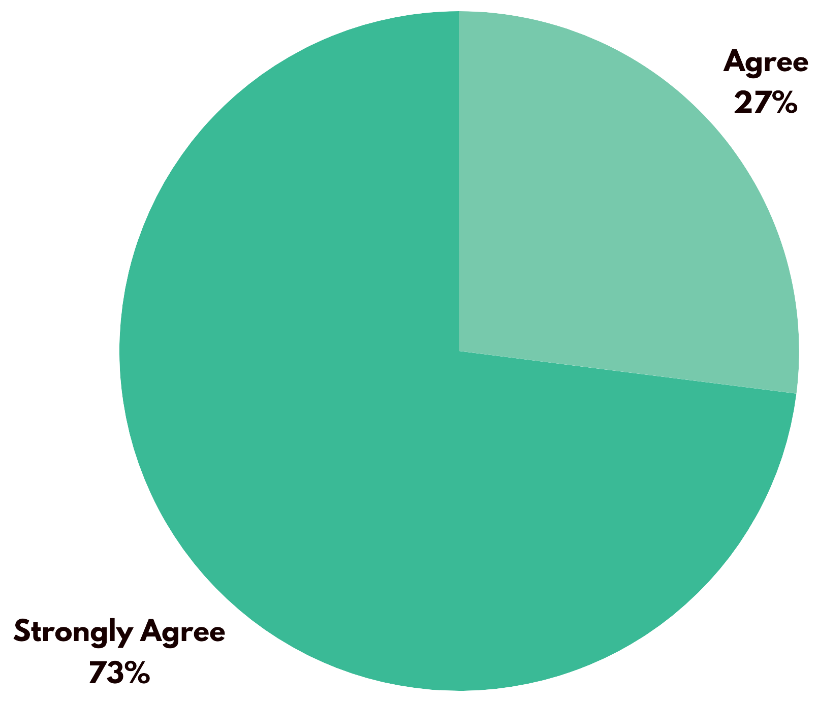 Pie Chart: Mentoring Was a Meaningful Experience